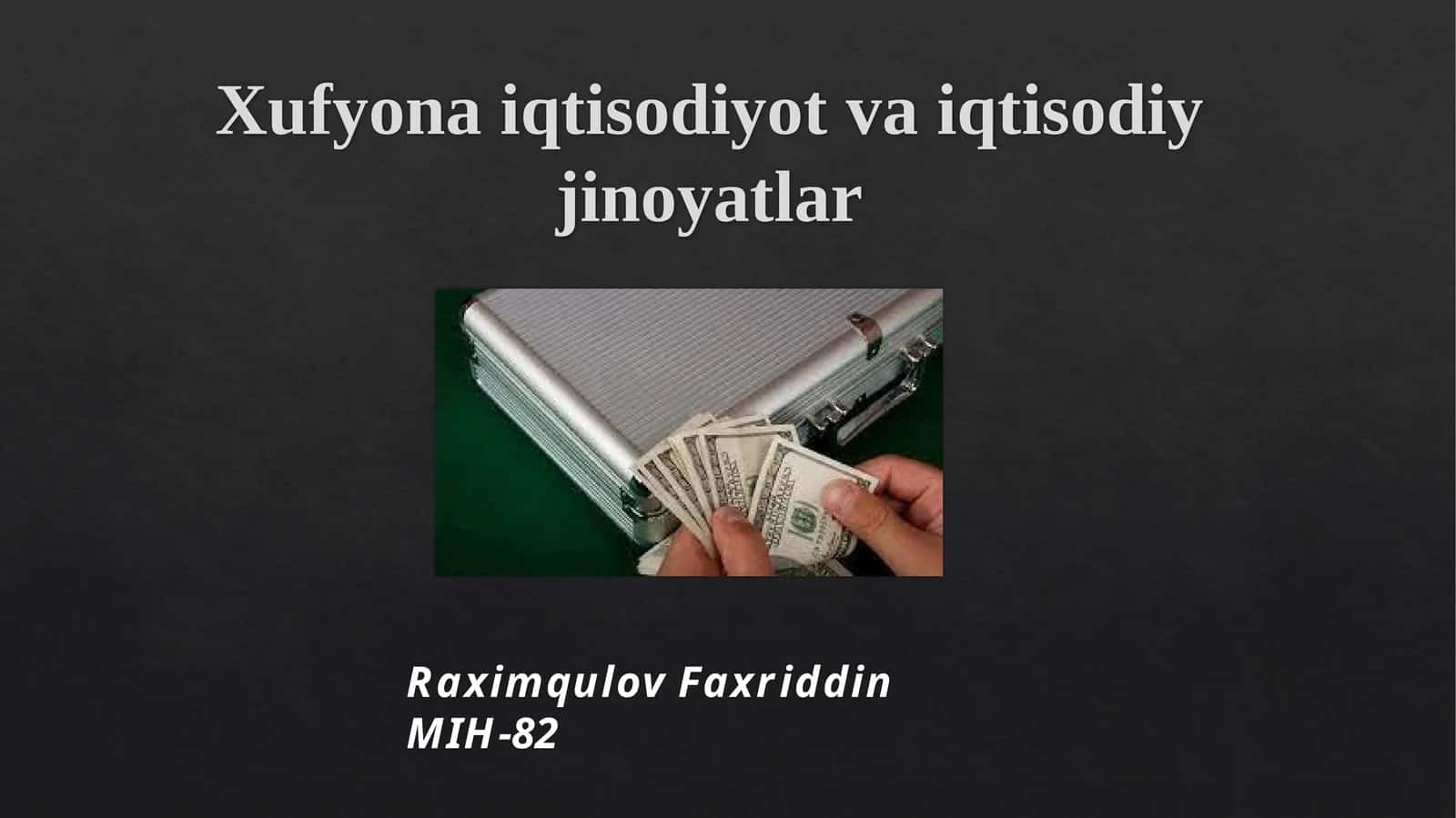 Xufyona iqtisodiyot