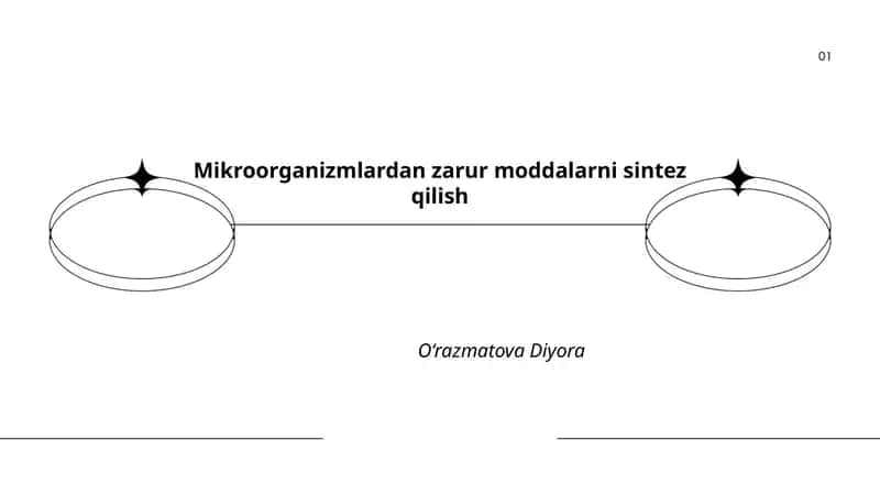 Mikroorganizmlardan zarur moddalarni sintez qilish