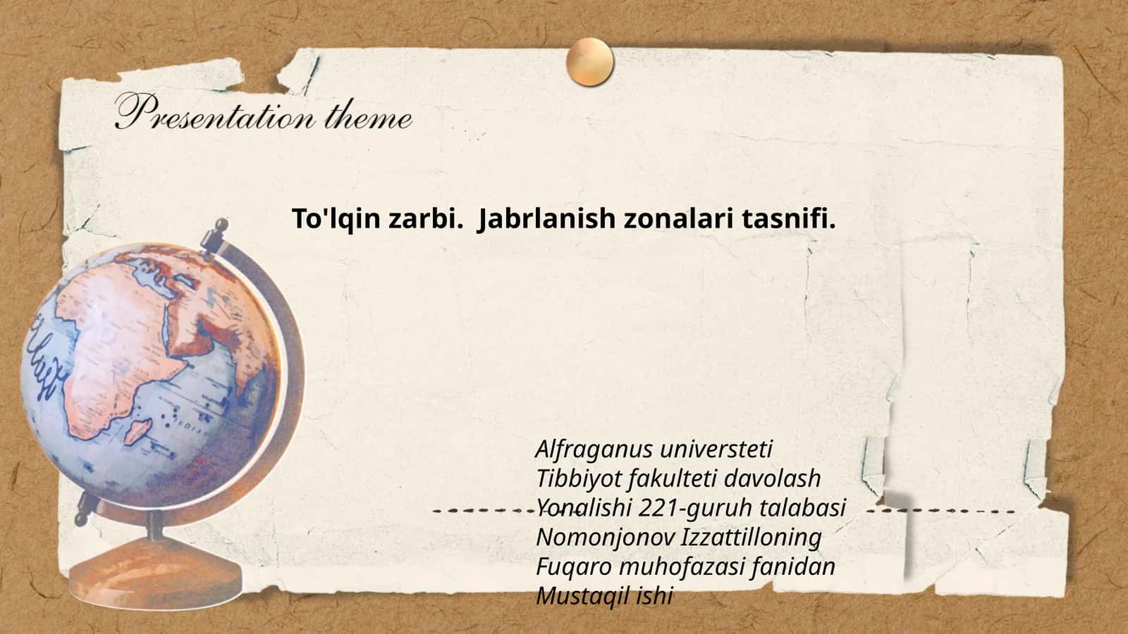 To'lqin zarbi. Jabrlanish zonalari tasnifi