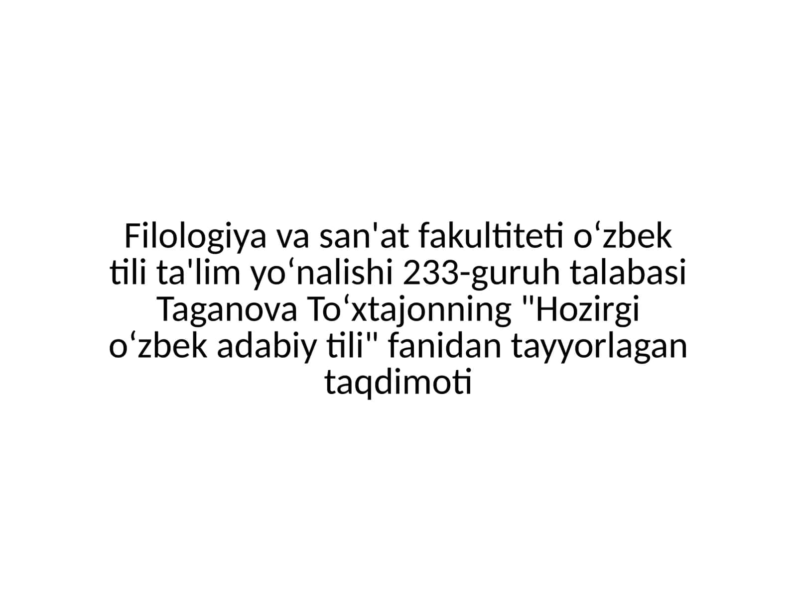 Oʻzbek tilining taraqqiyot bosqichlari