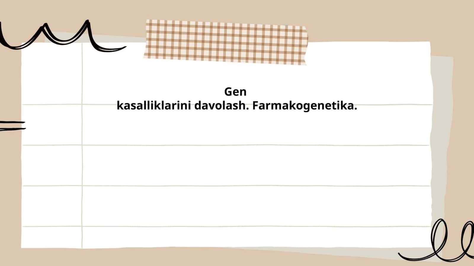 Genkasalliklarini davolash. Farmakogenetika