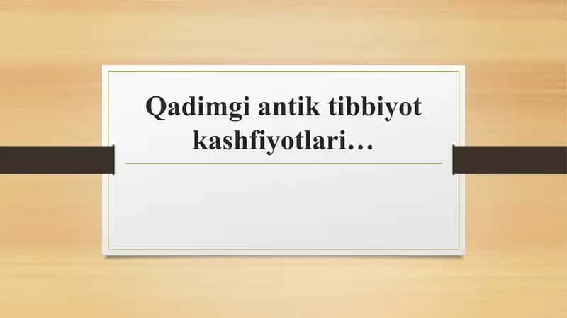 Qadimgi Sharq dati bbiyot kashfiyotlari