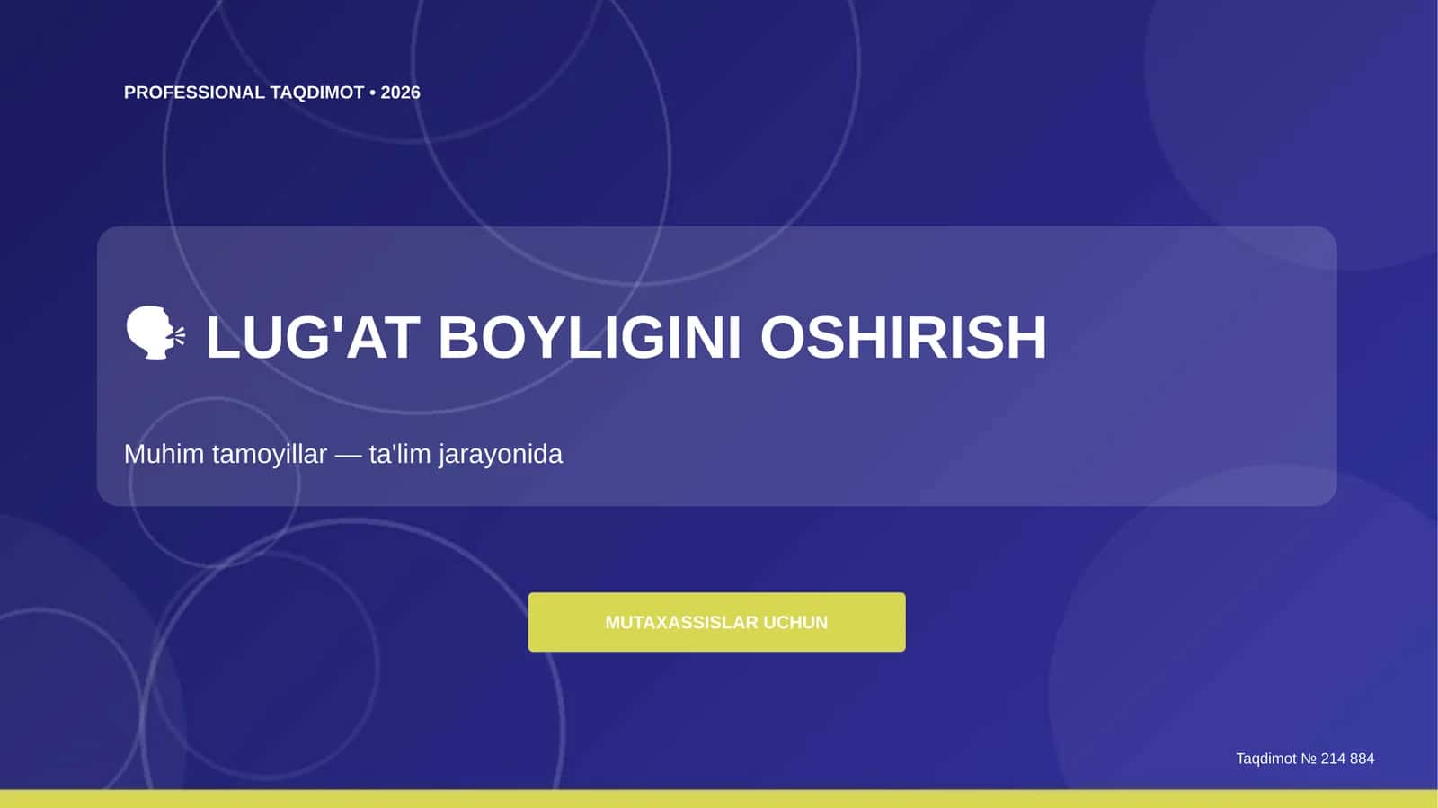 Lug'at boyligini oshirish: Muhim tamoyillar