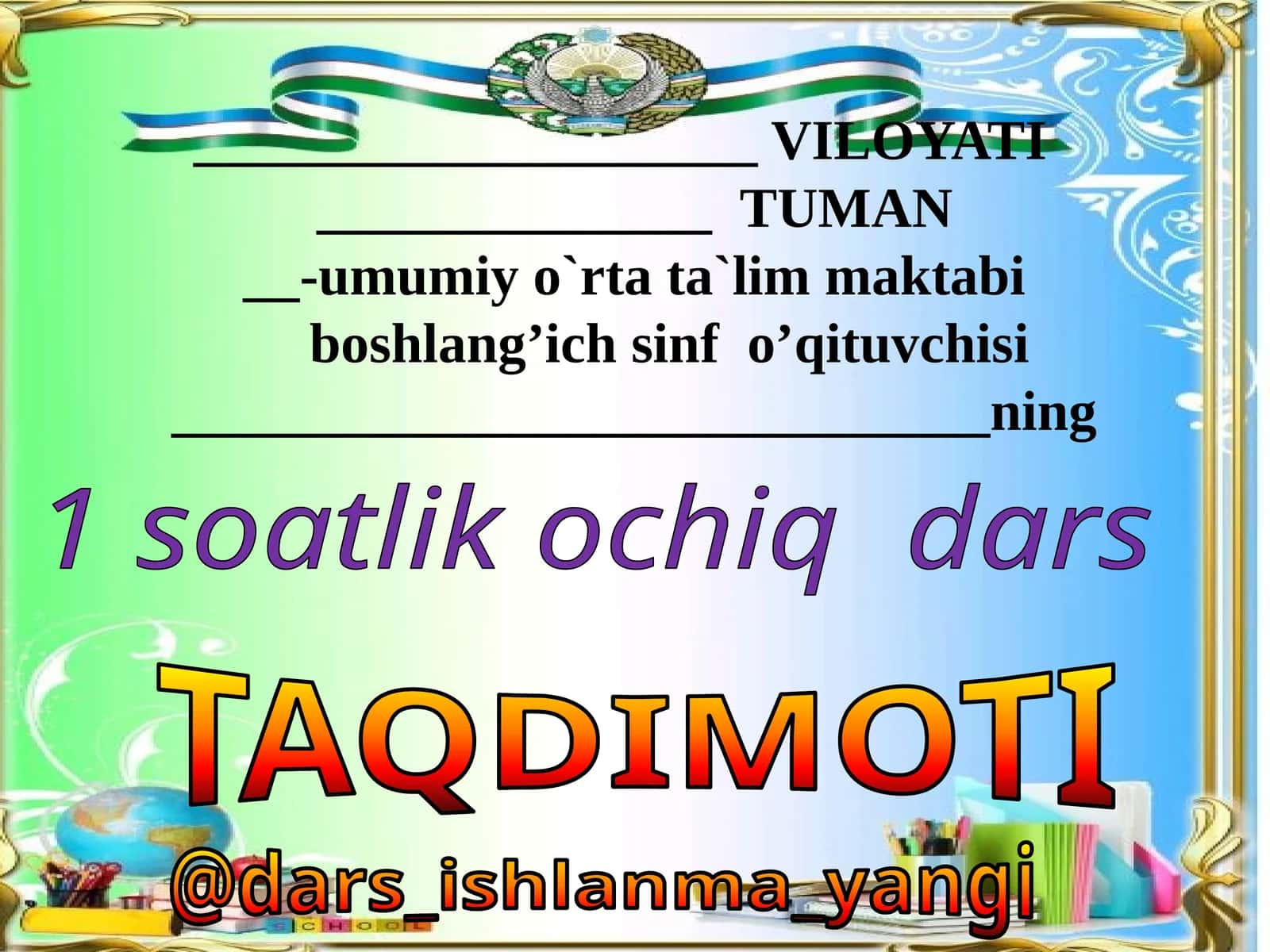 O`quvchilarga J harfi va j tovushi haqida tushuncha berish