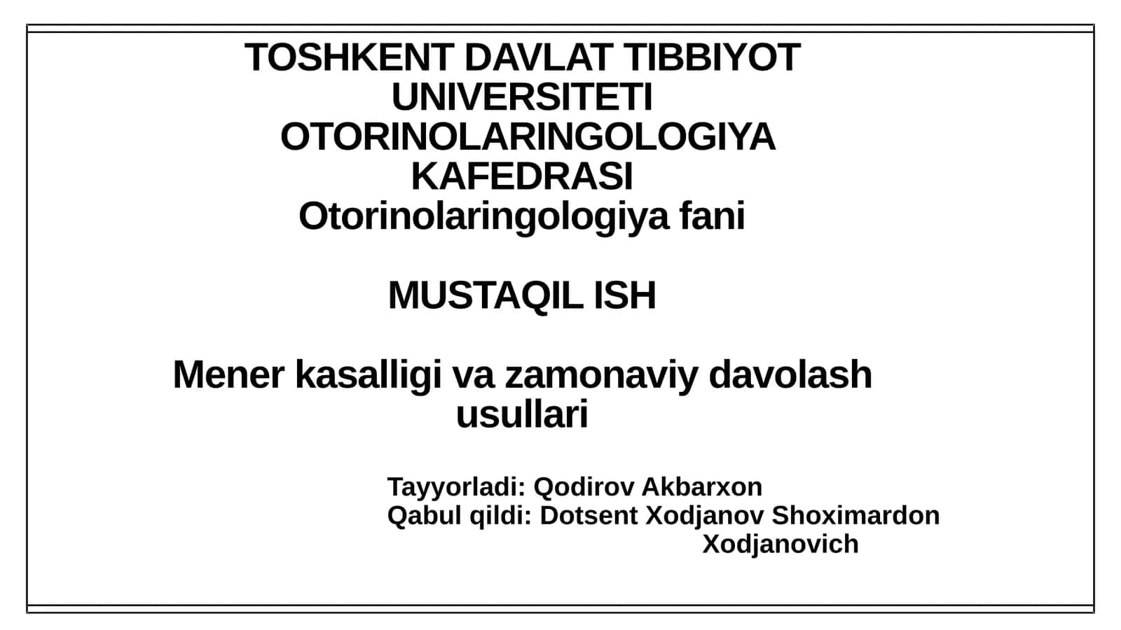 Otorinolaringologiyafani