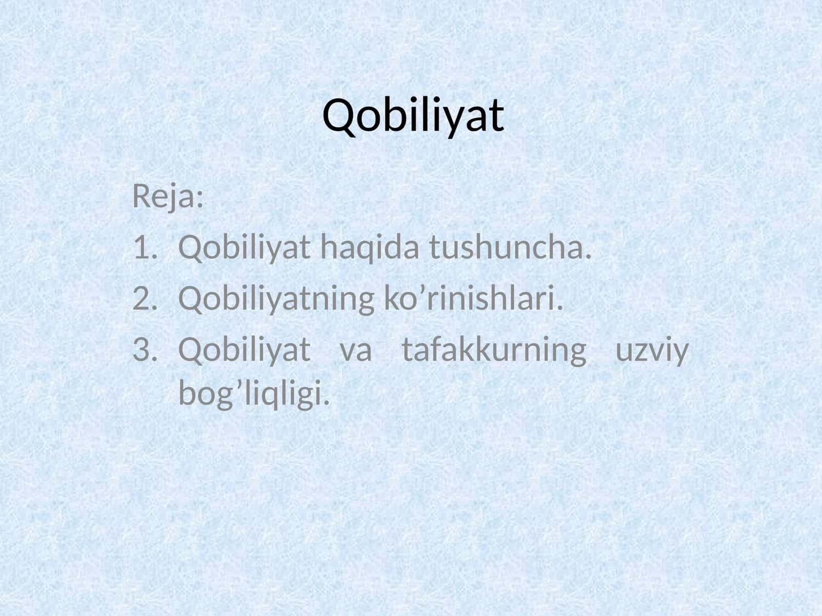 Qobiliyat