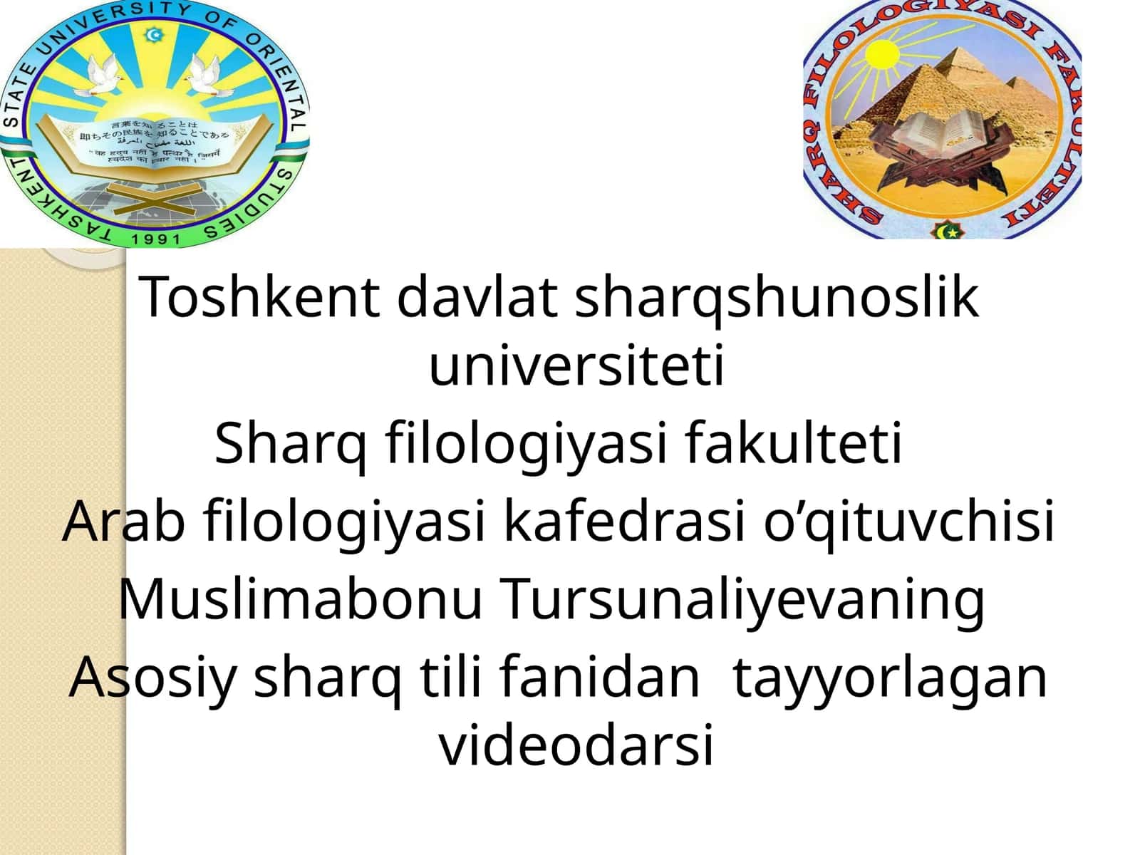 Noqis fe’llarning o‘tgan zamonda tuslanishi