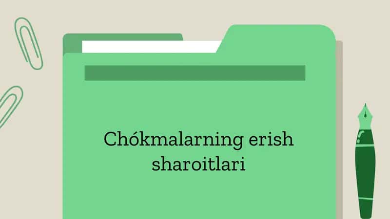 Chókmalarningerishsharoitlari