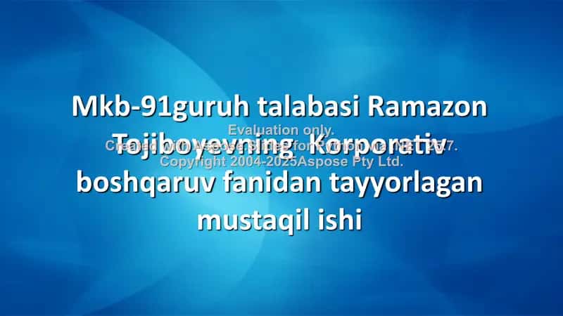 IHTT hujjatidagi asosiy tamoyillar