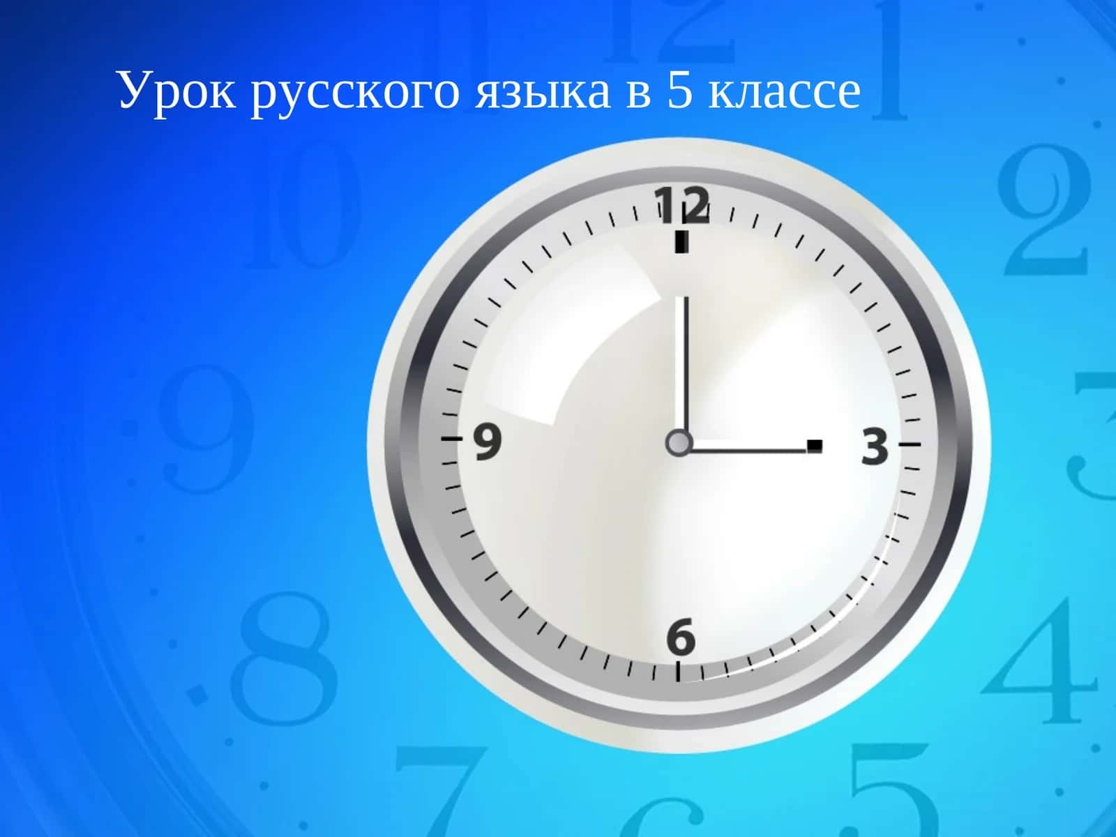 Урок русского языка в 5 классе
