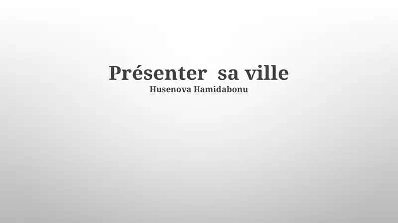 Découvrir ma ville