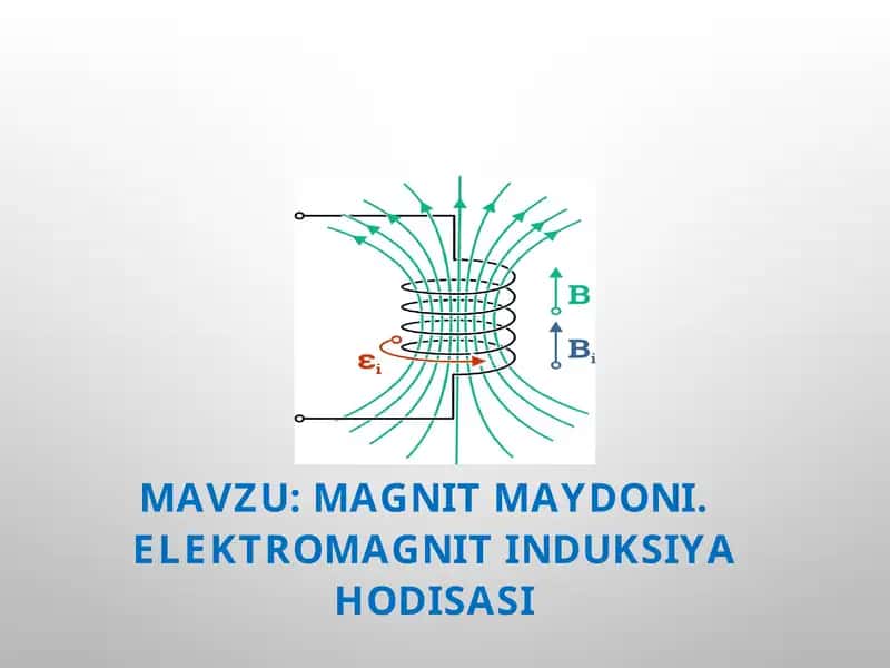 MAGNIT MAYDONI. ELEKTROMAGNIT INDUKSIYA HODISASI