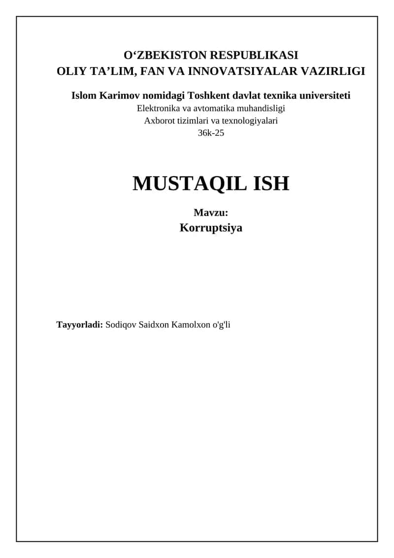 Korruptsiya
