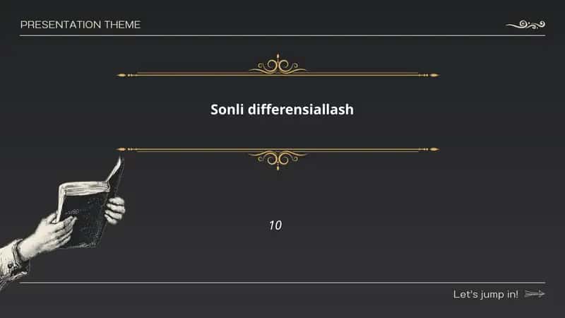 Sonli differensiallash