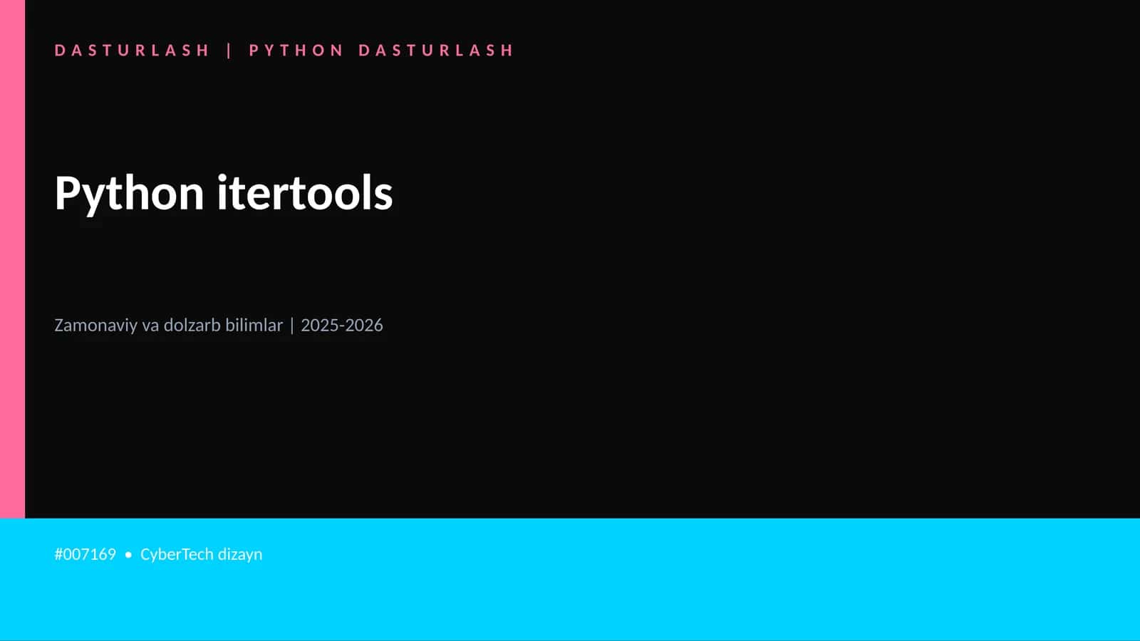 Python itertools