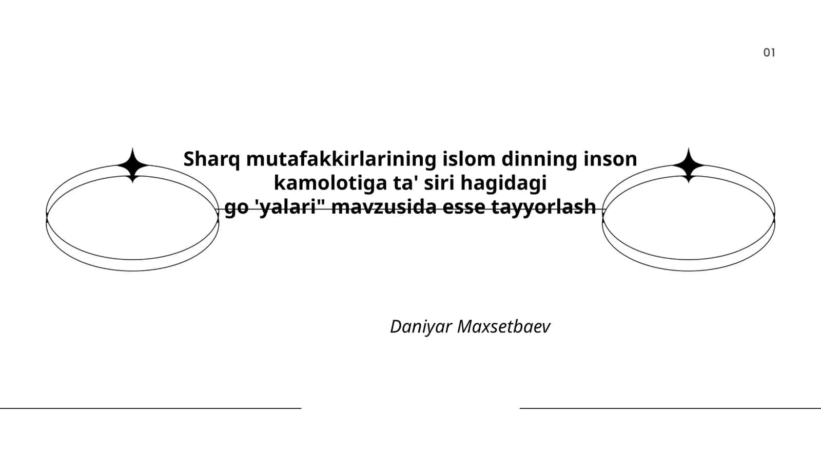 Sharq mutafakkirlarining islom dinning inson kamolotiga ta' siri hagidagi go 'yalari