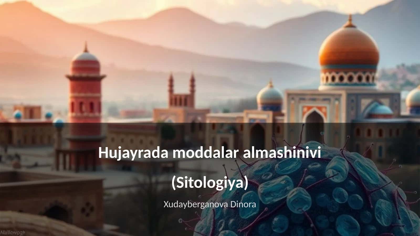 Hujayrada moddalar almashinivi (Sitologiya)