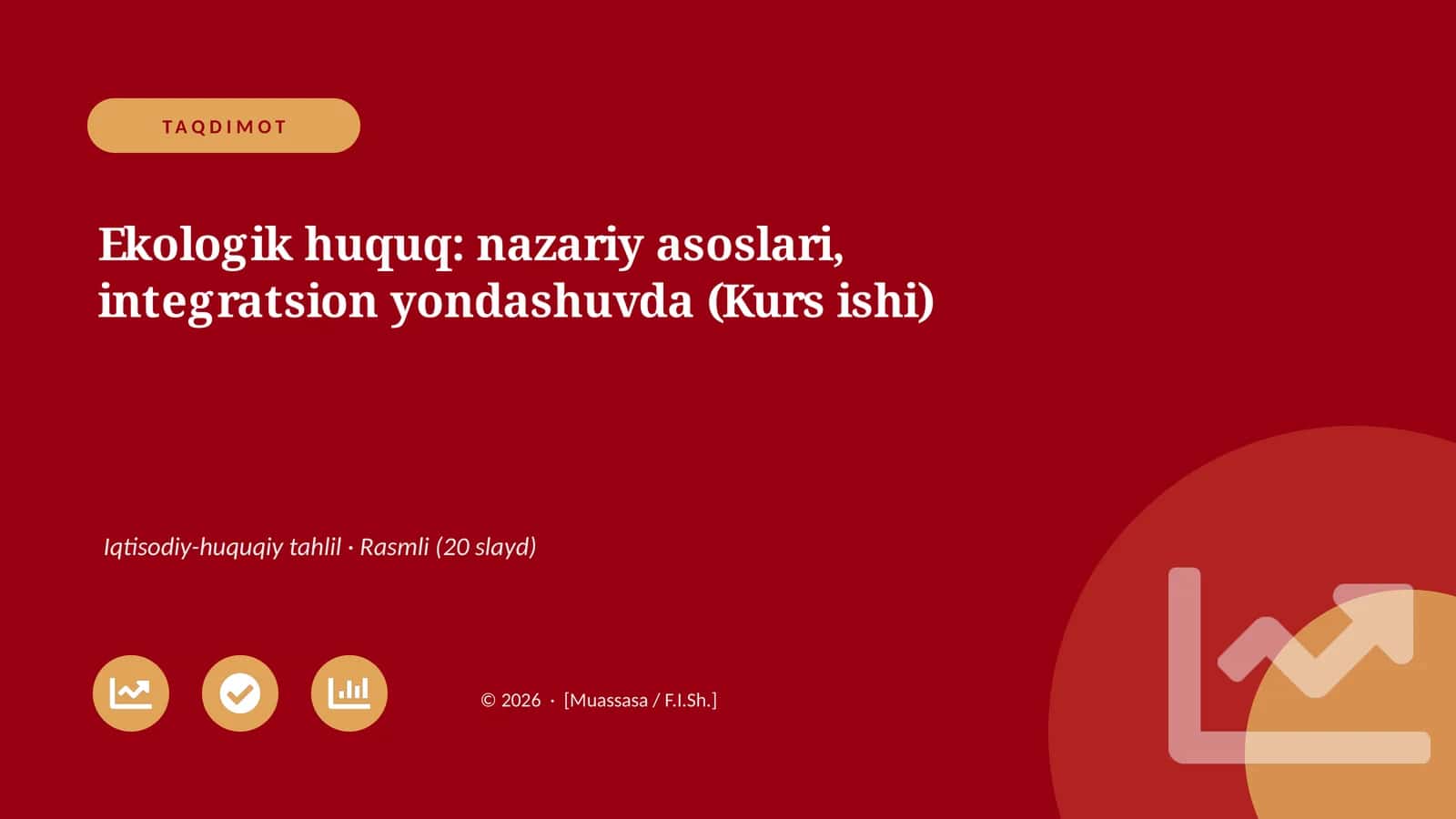 Ekologik huquq: nazariy asoslari, integratsion yondashuvda (Kurs ishi)