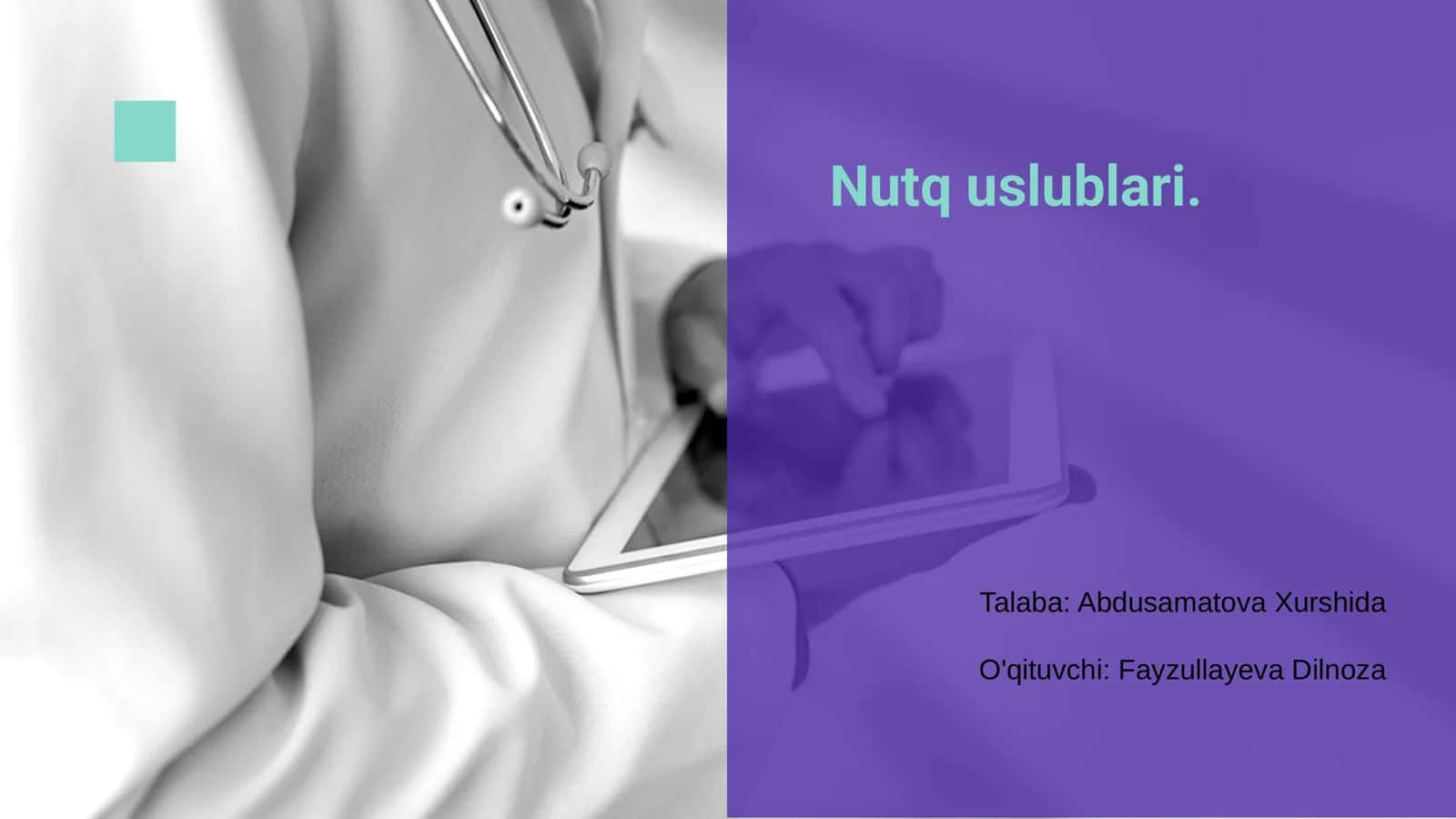 Nutq uslublari