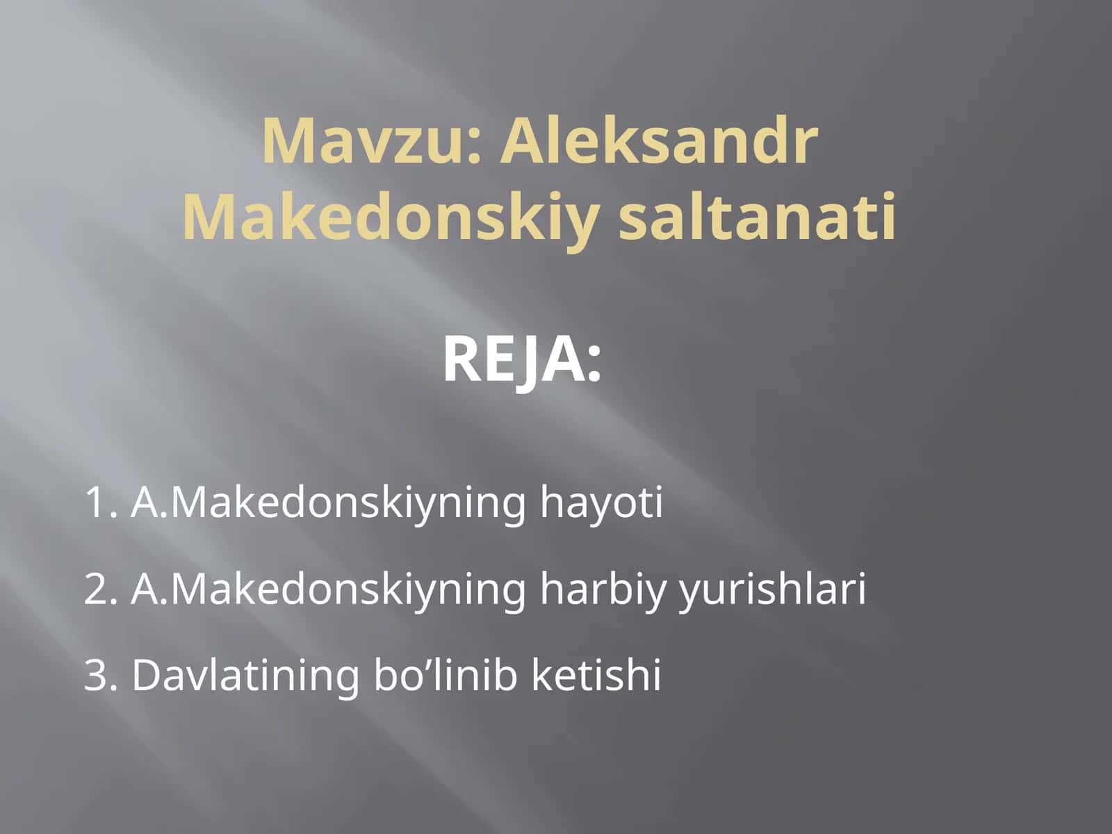 Aleksandr Makedonskiy saltanati