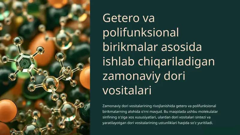 Zamonaviy dori vositalari