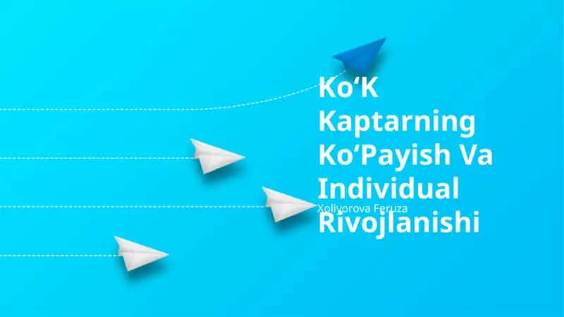 KoʻK Kaptarning KoʻPayish Va Individual Rivojlanishi