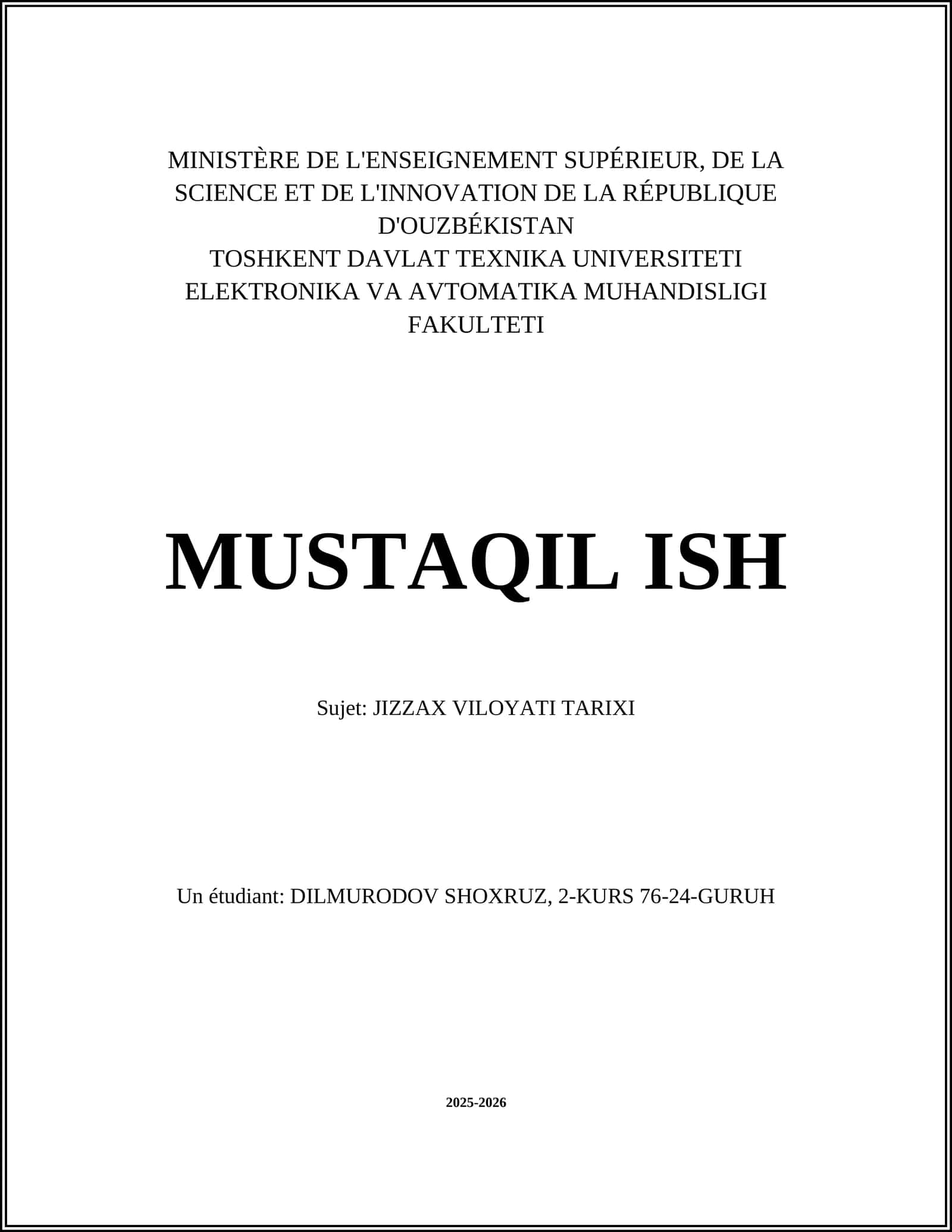 JIZZAX VILOYATI TARIXI