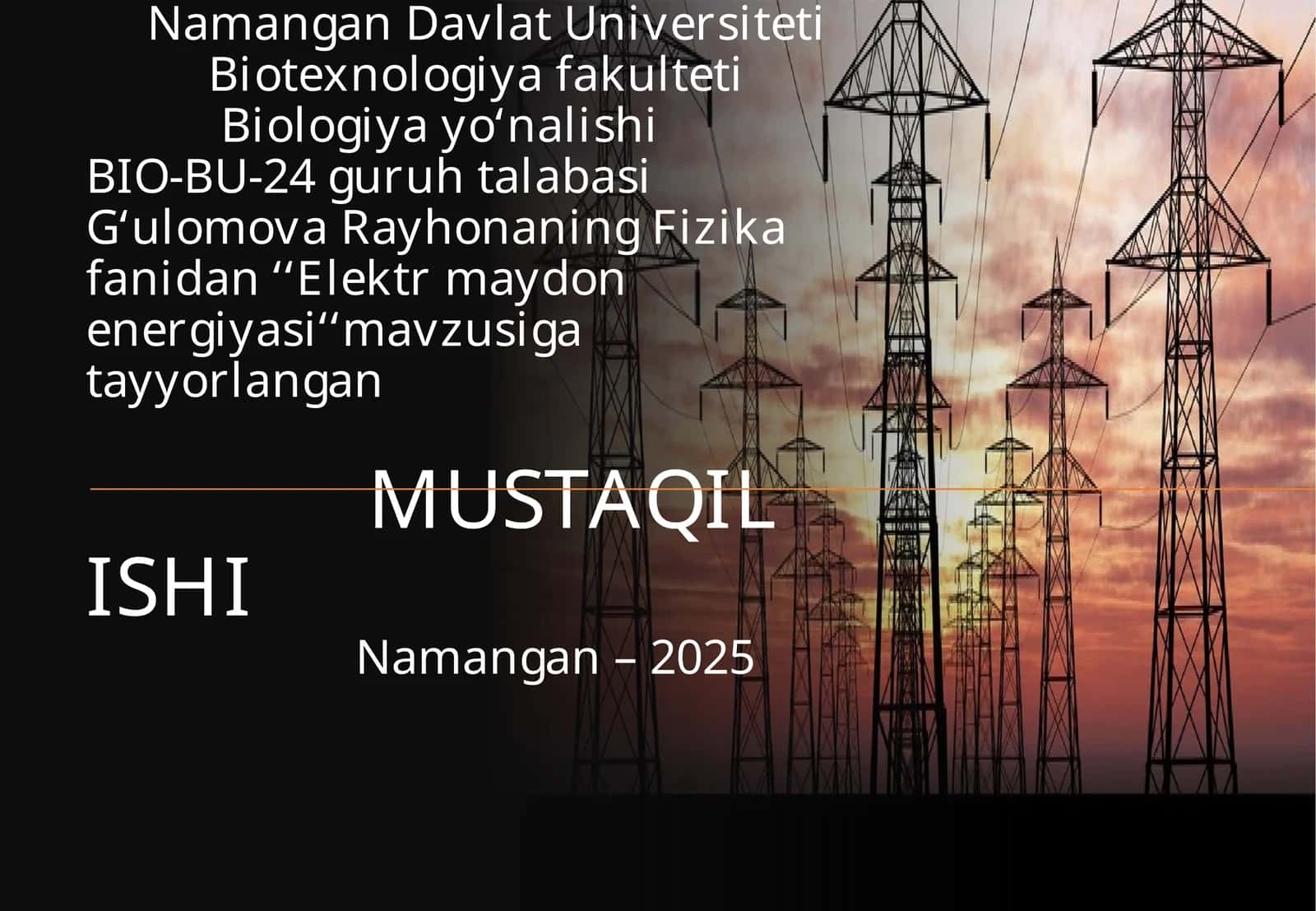 Elektrmaydon energiyasi