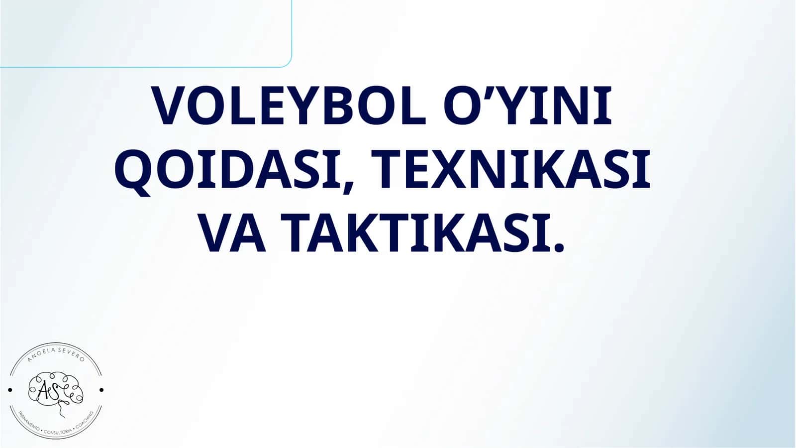 VOLEYBOL O’YINI QOIDASI, TEXNIKASI VA TAKTIKASI