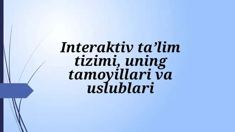 Interaktiv ta'lim tarjimasi