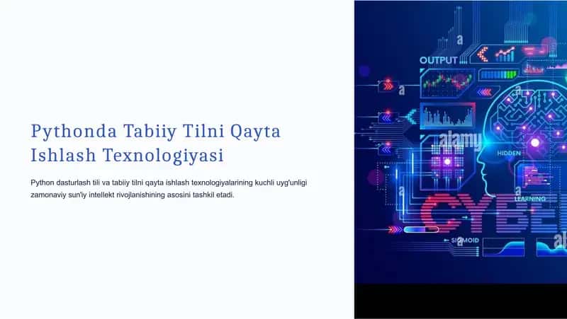 Pythonda Tabiiy Tilni Qayta Ishlash Texnologiyasi