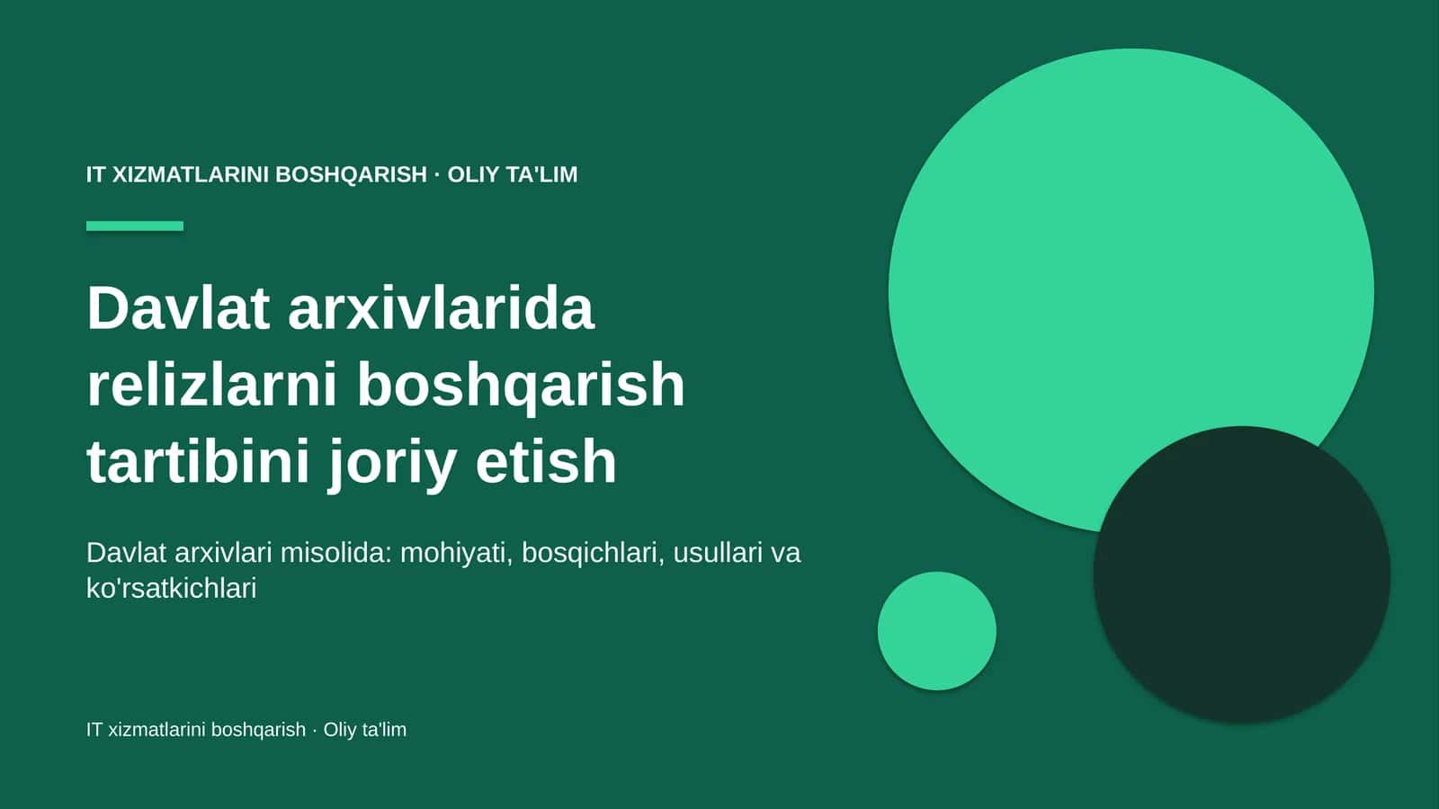 davlat arxivlarida relizlarni boshqarish tartibini joriy etish 8556