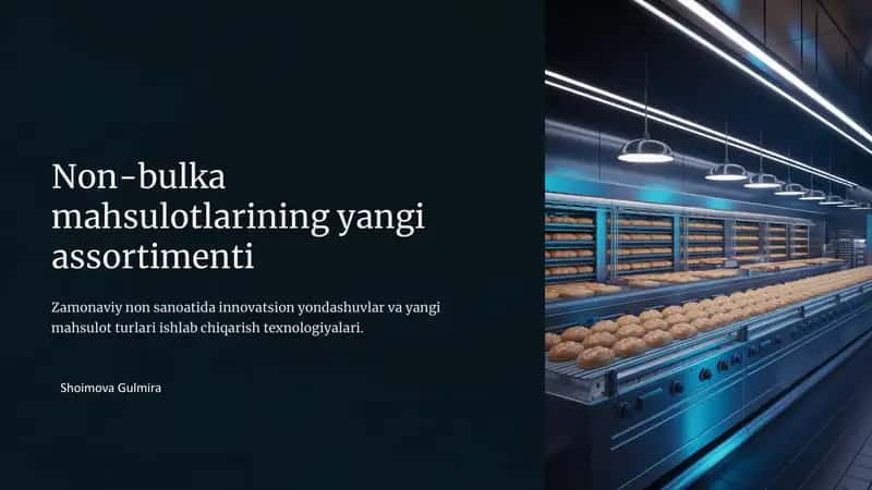 Non-bulka mahsulotlarining yangi assortimenti