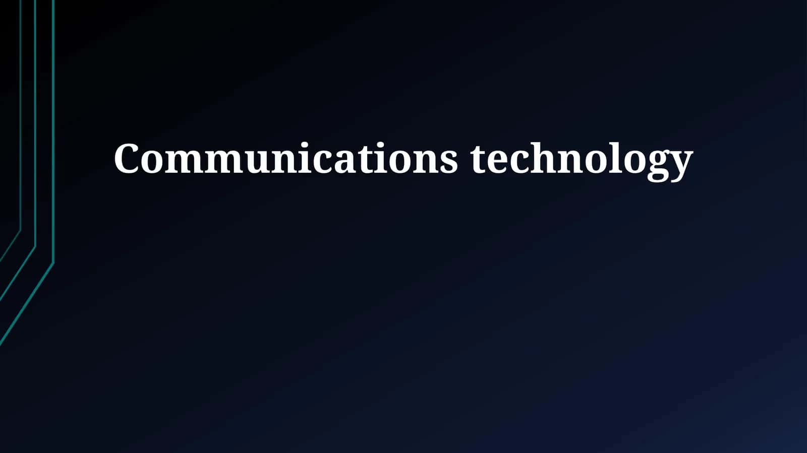 Communications technology