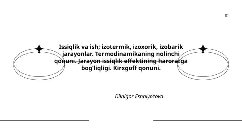 Issiqlik va ish