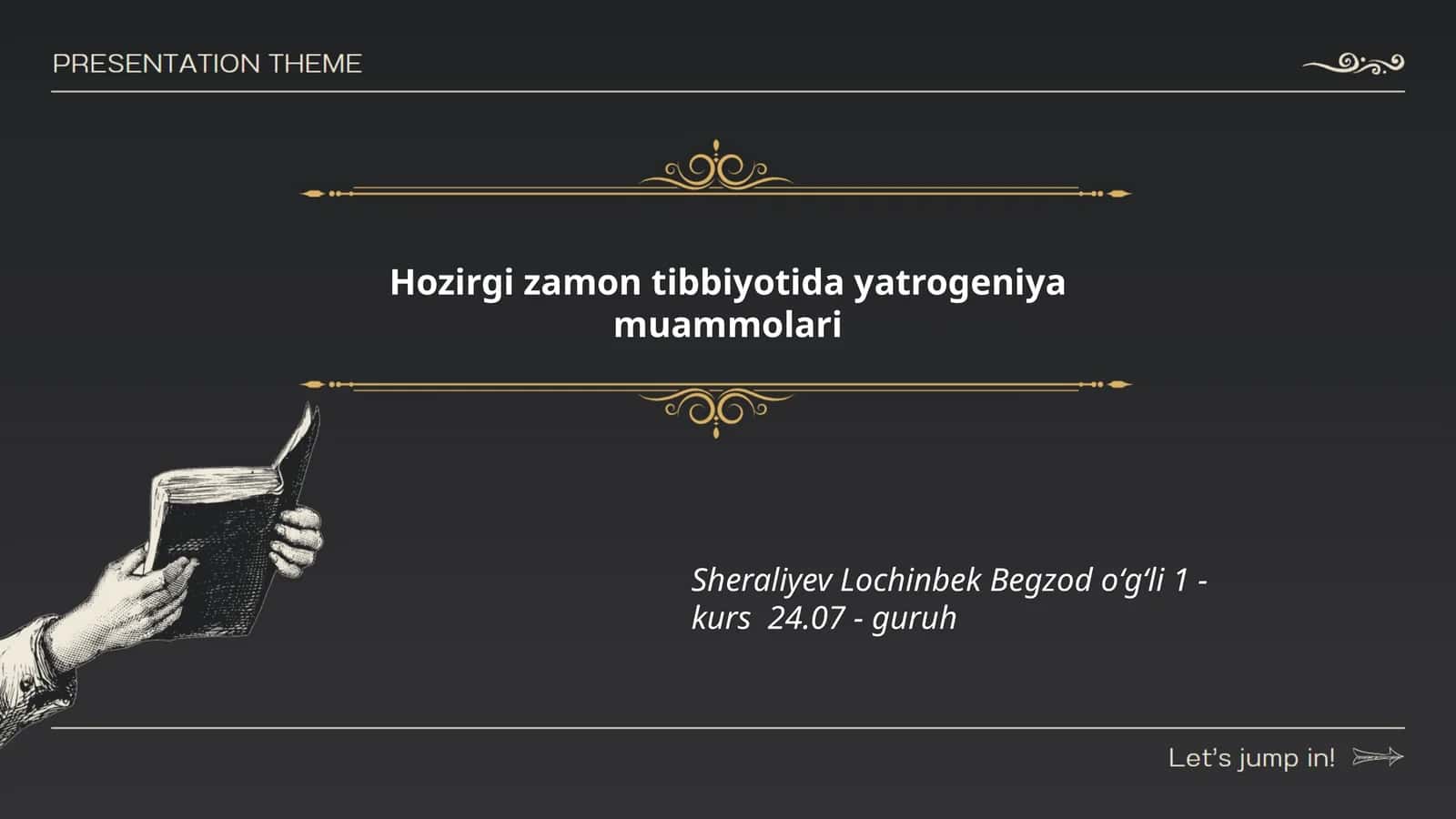 Hozirgi zamon tibbiyotida yatrogeniya muammolari