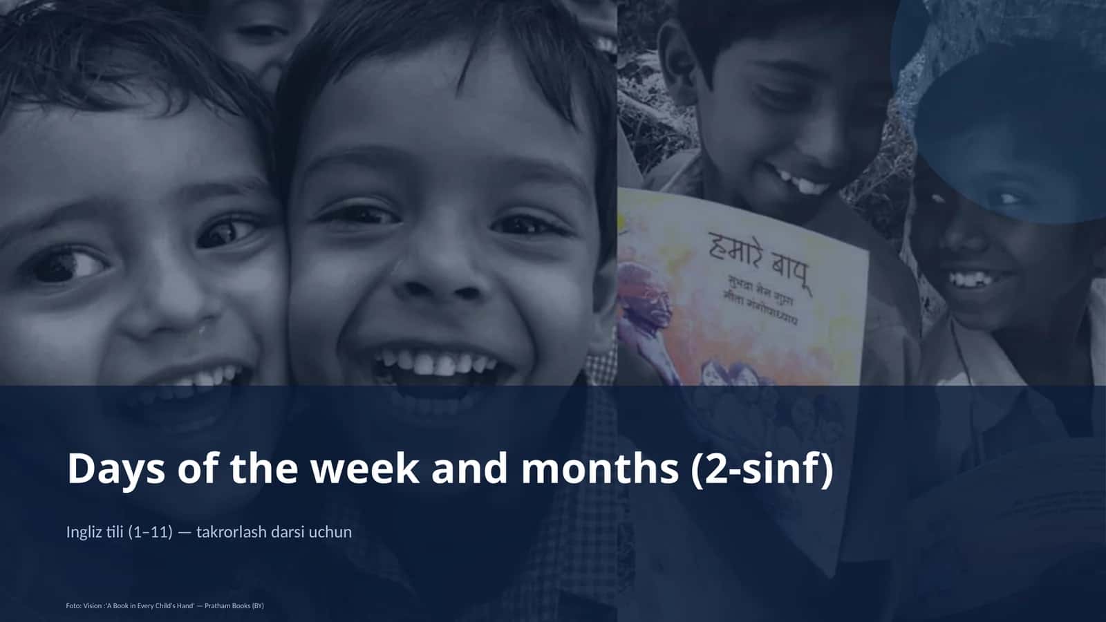 Days of the week and months (2-sinf)