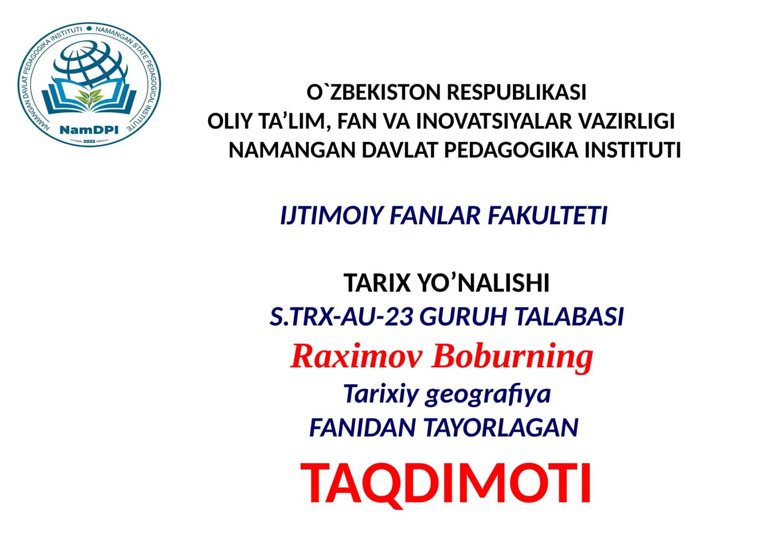 Arablarning oʻrta Osiyoni istilo qilish tarixiy geografik xaritasi
