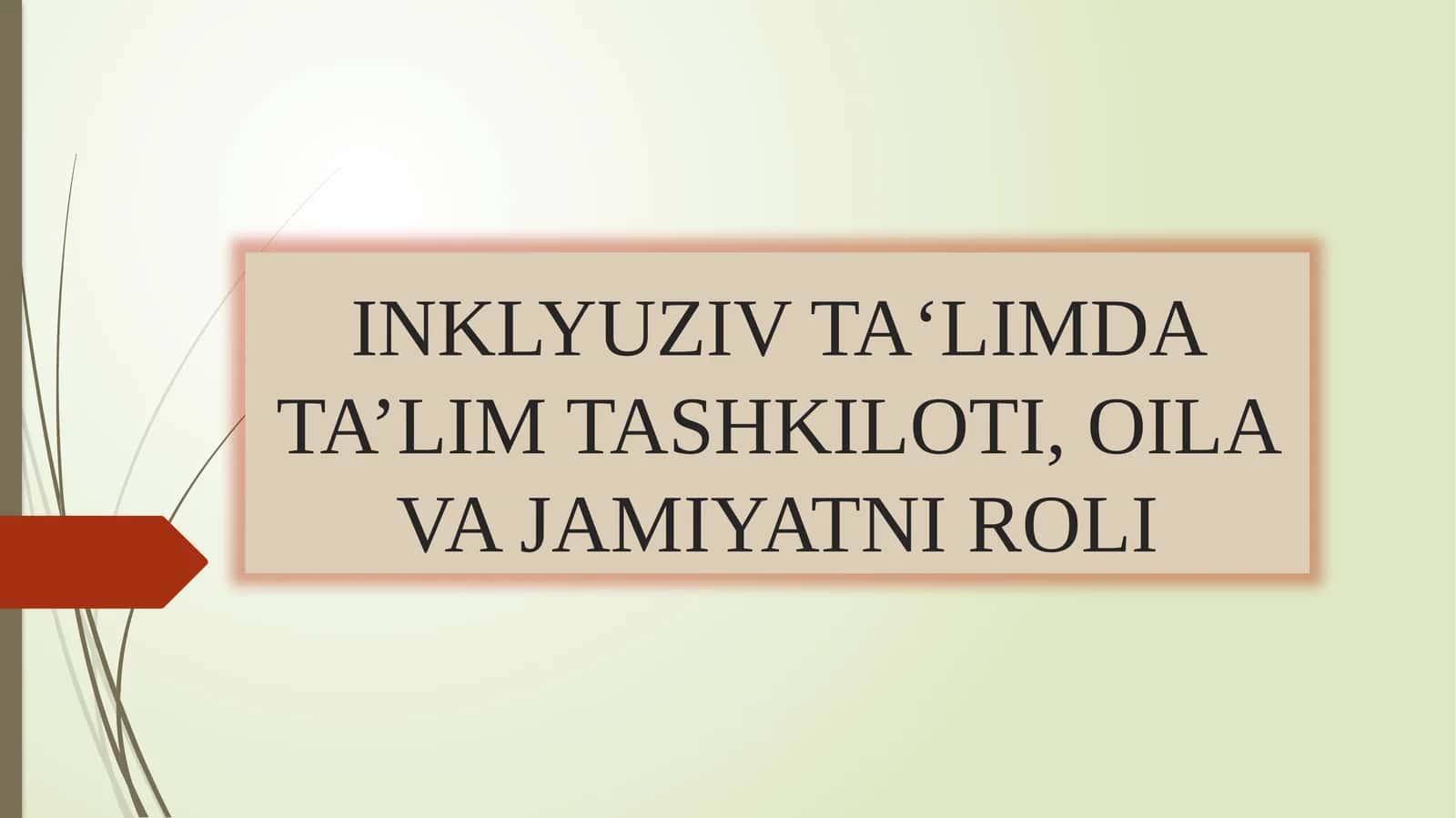 Inklyuziv ta'lim