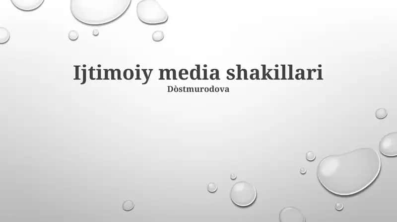Ijtimoiy media shakillari