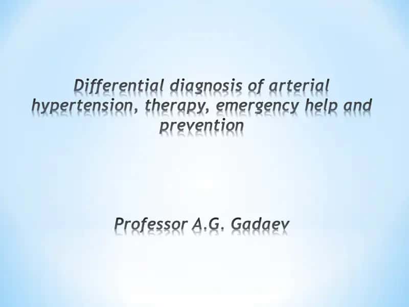 Arterial Hypertension