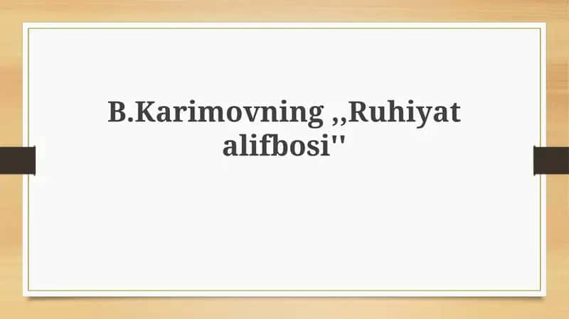 Ruhiyat alifbosi