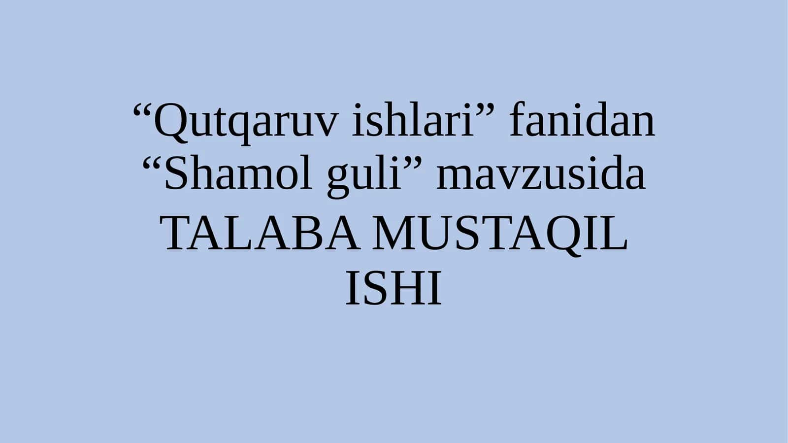 Shamolguli