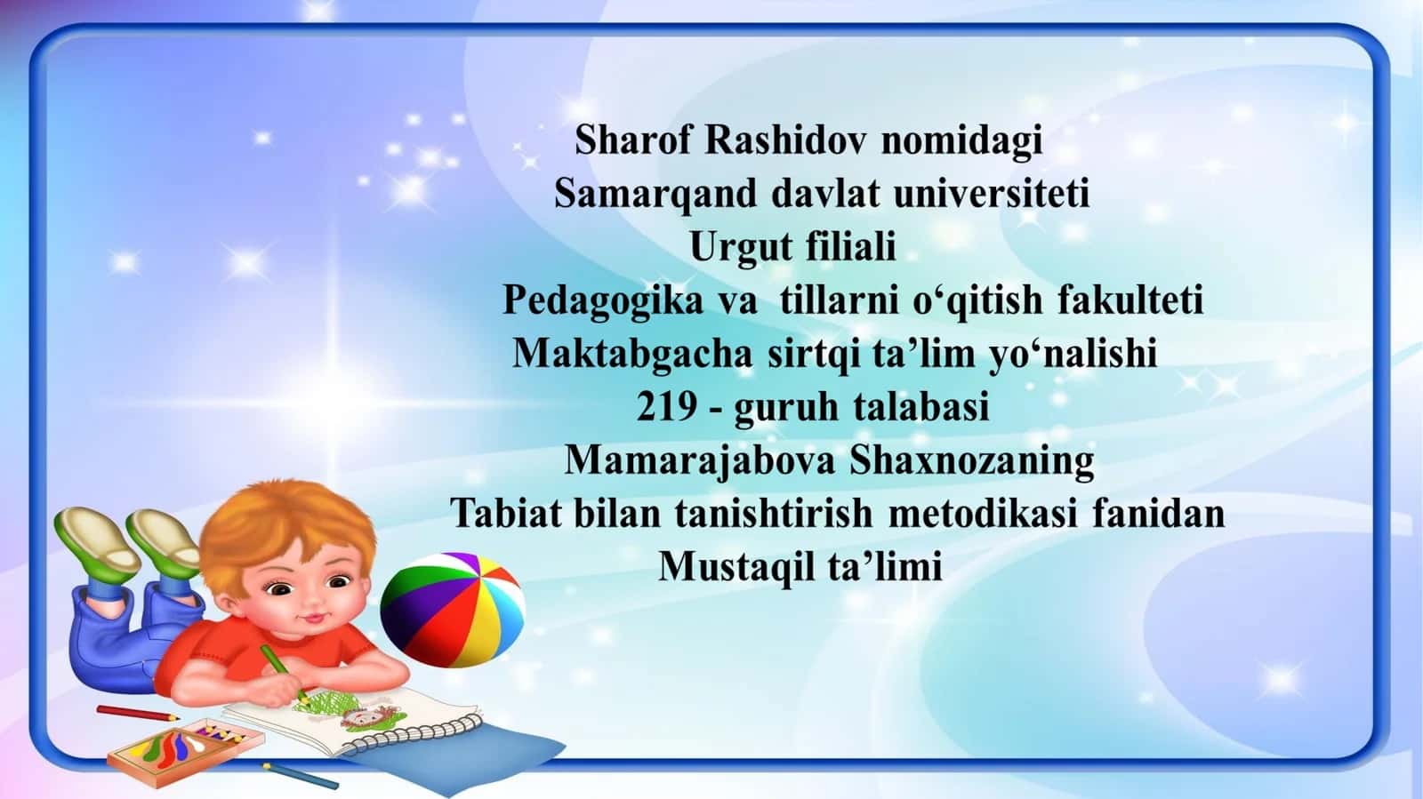 Maktabgachata’limtashkilotlaridarasmmashg’ulotinitashkilqilishusullari
