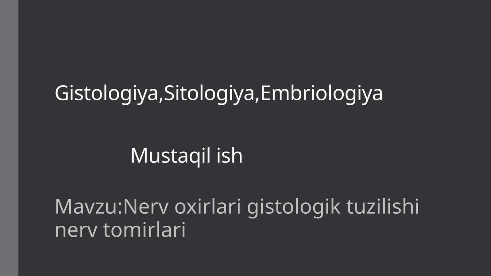 Nerv oxirlari gistologik tuzilishi nerv tomirlari