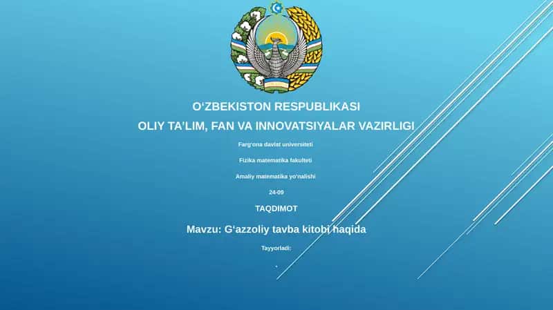 Gʻazzoliy tavba kitobi