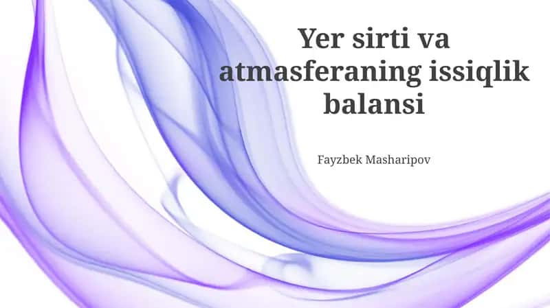 Issiqlik balansi