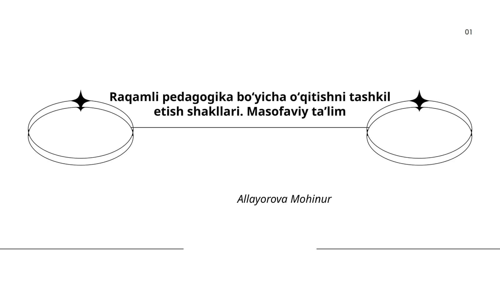 Raqamli pedagogika boʻyicha oʻqitishni tashkil etish shakllari. Masofaviy taʼlim