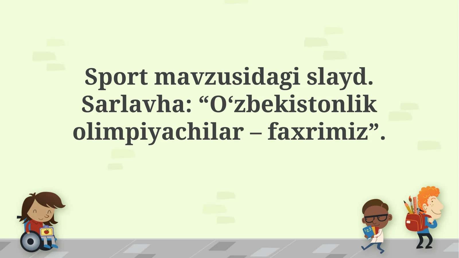 O‘zbekistonlik olimpiyachilar – faxrimiz