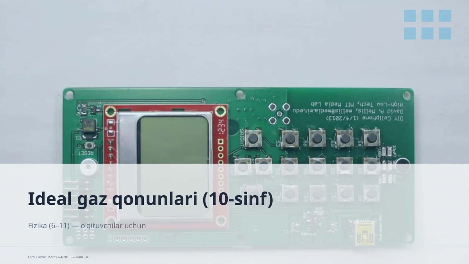 Ideal gaz qonunlari (10-sinf)